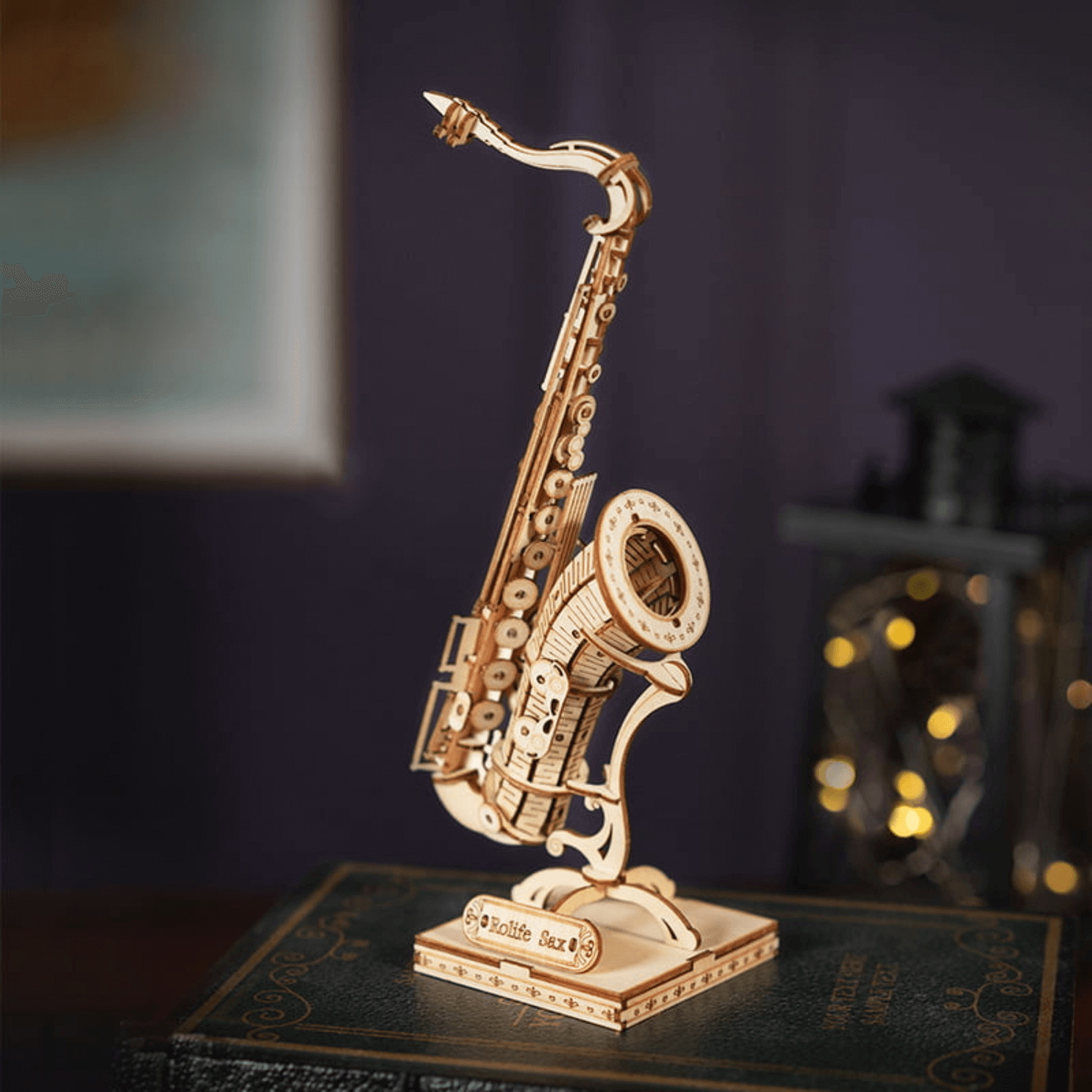 Saxophone l 3D Wooden Puzzle-3D Puzzle-Robotime--