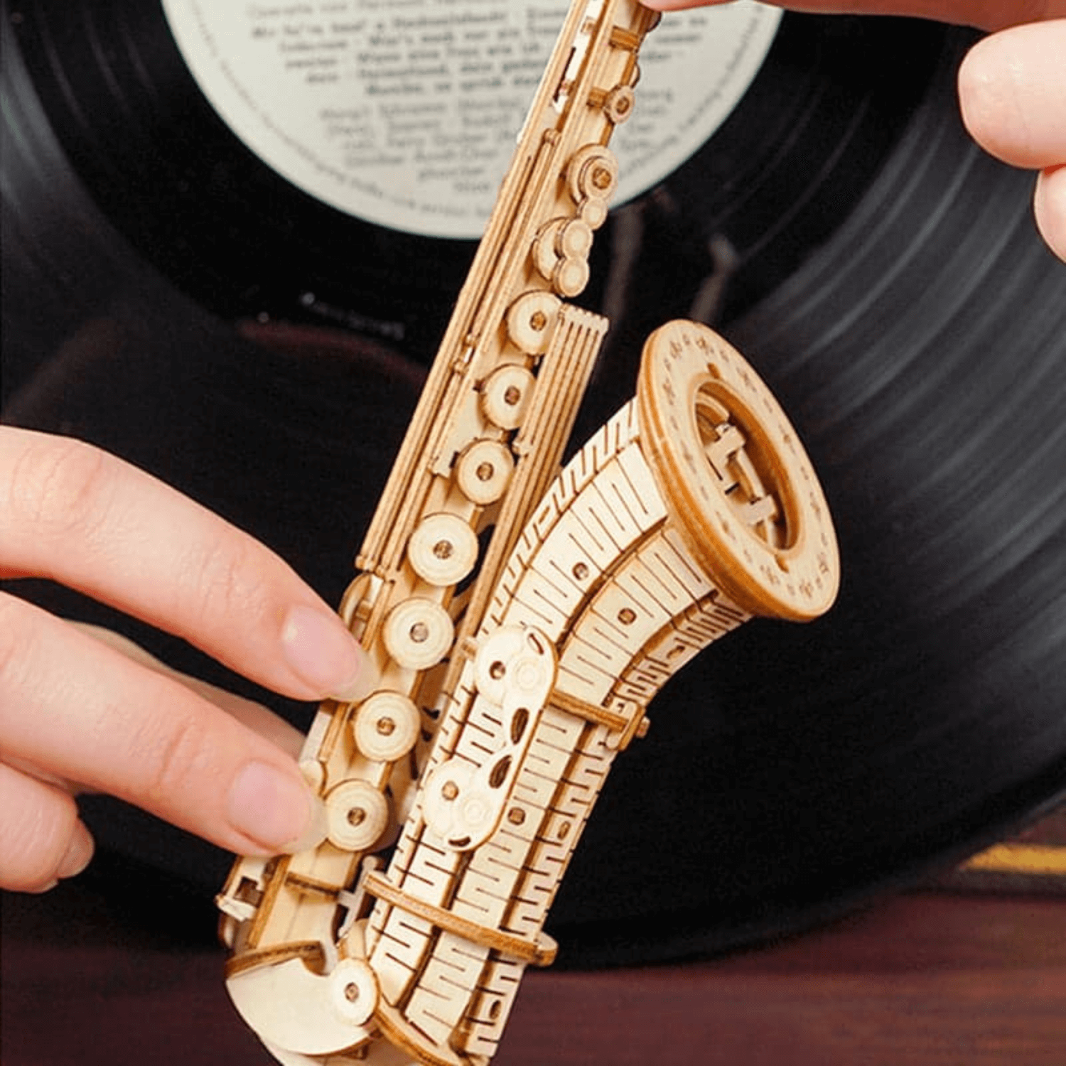 Saxophone l 3D Wooden Puzzle-3D Puzzle-Robotime--