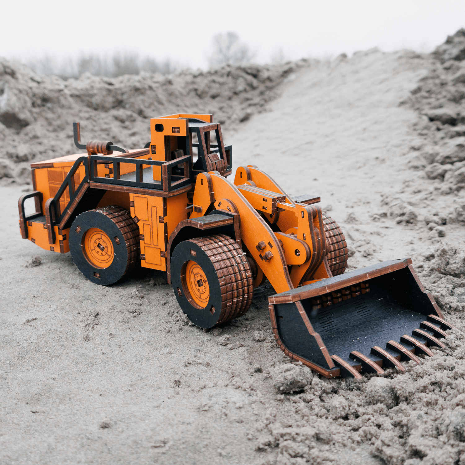 Shovel Loader | Construction Machinery-3D Puzzle-Eco-Wood-Art--