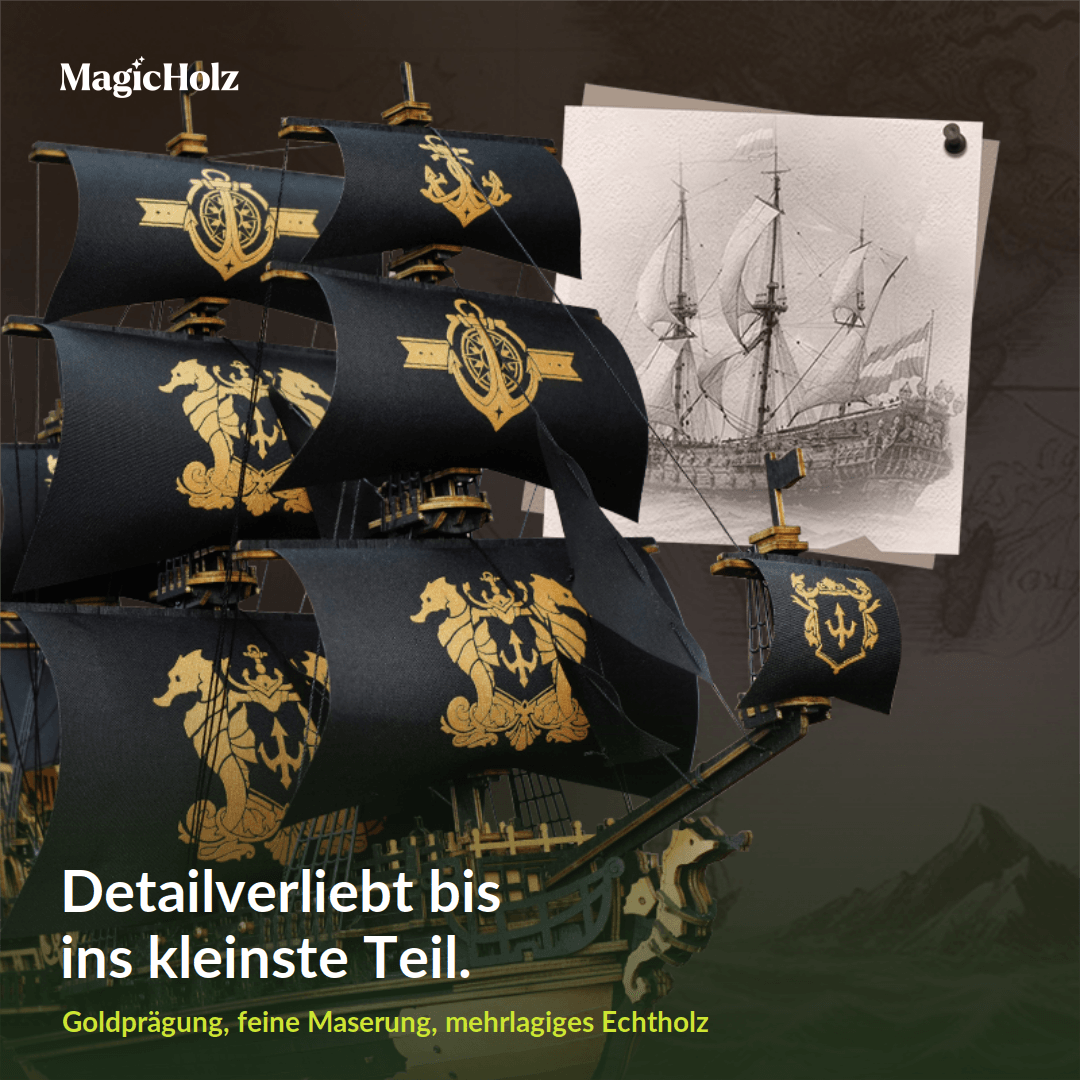 The Seahorse Barque Piratenschiff Mechanischer Bausatz Robotime