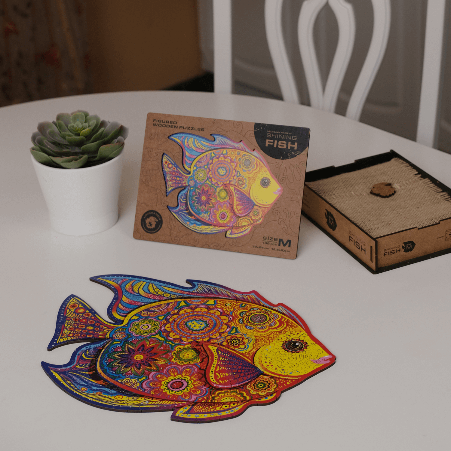 Bright Fish Houten Puzzel-Unidragon--