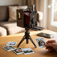 Zelf een instantcamera bouwen Mechanische bouwpakket MagicHolz