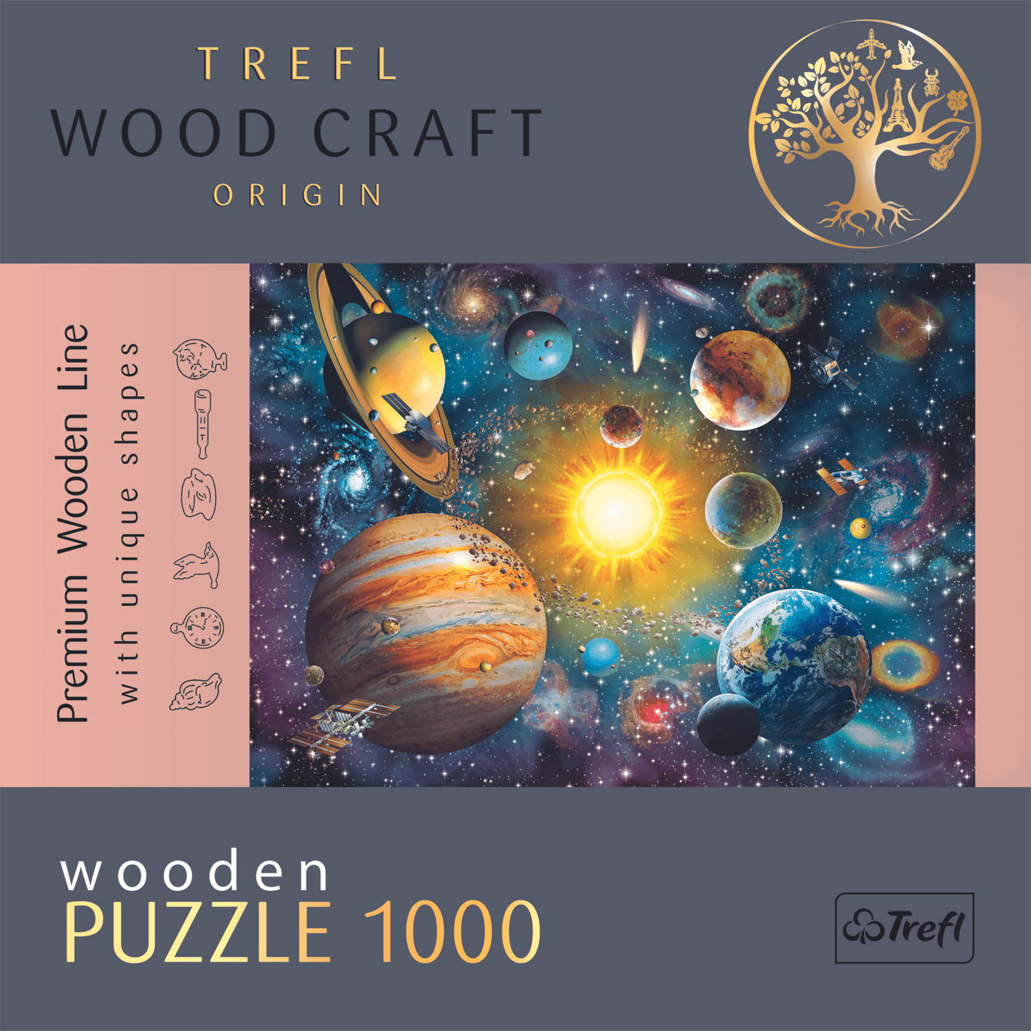 Reise durch das Sonnensystem | Holz Puzzle 1000-Holzpuzzle-TREFL--