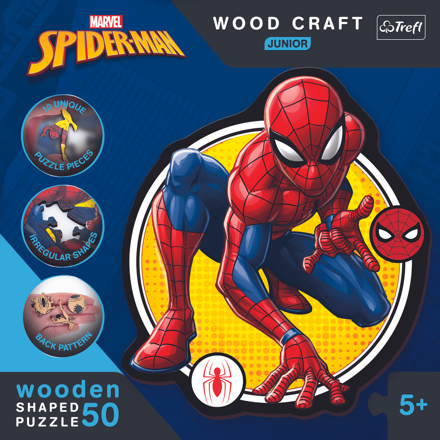 Marvel | Spiderman Power | Puzzle en bois 50-Puzzle en bois-TREFL--