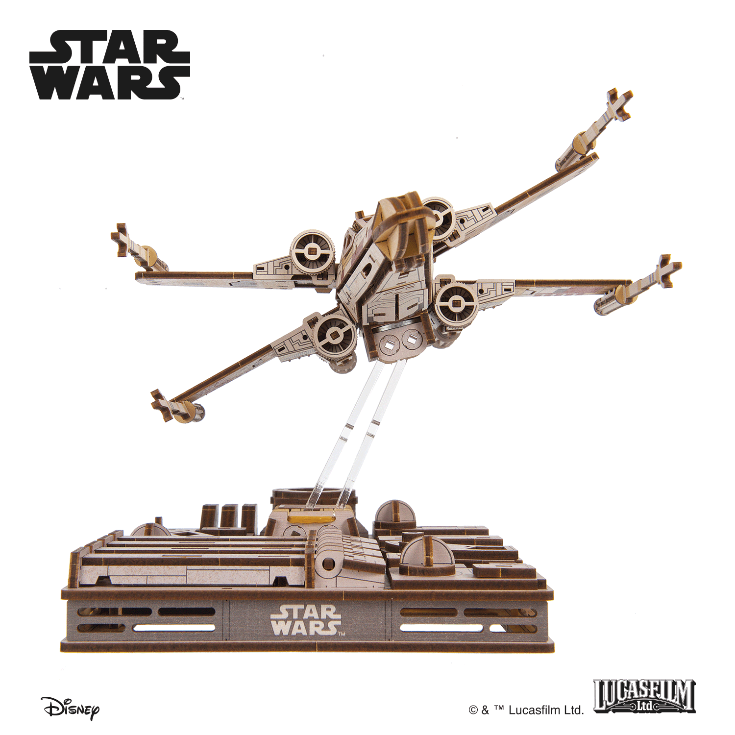 Star Wars® - Luke Skywalker's X-Wing Starfighter Mechanisches Holzpuzzle Ugears