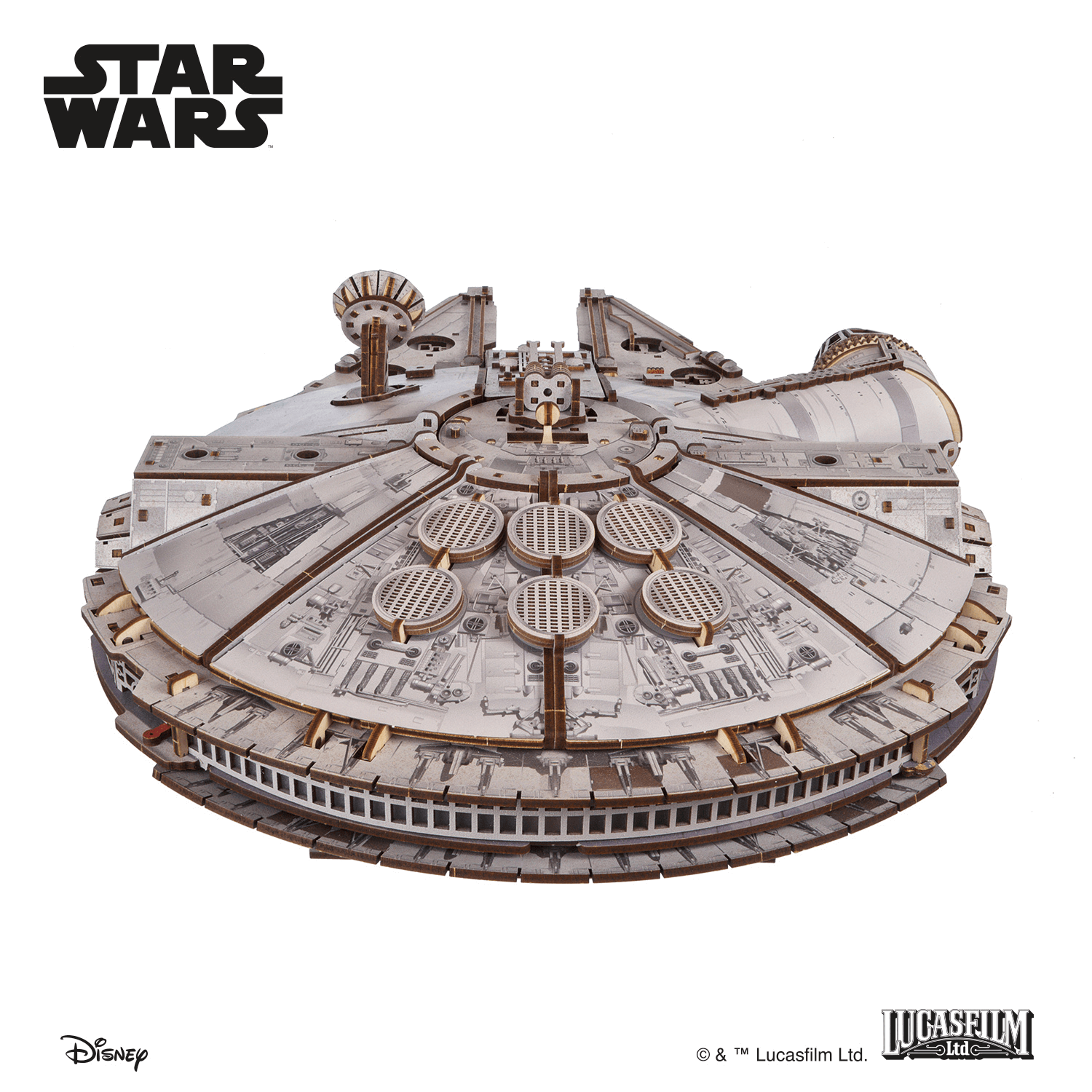Star Wars® - Millennium Falcon Mechanisches Holzpuzzle Ugears