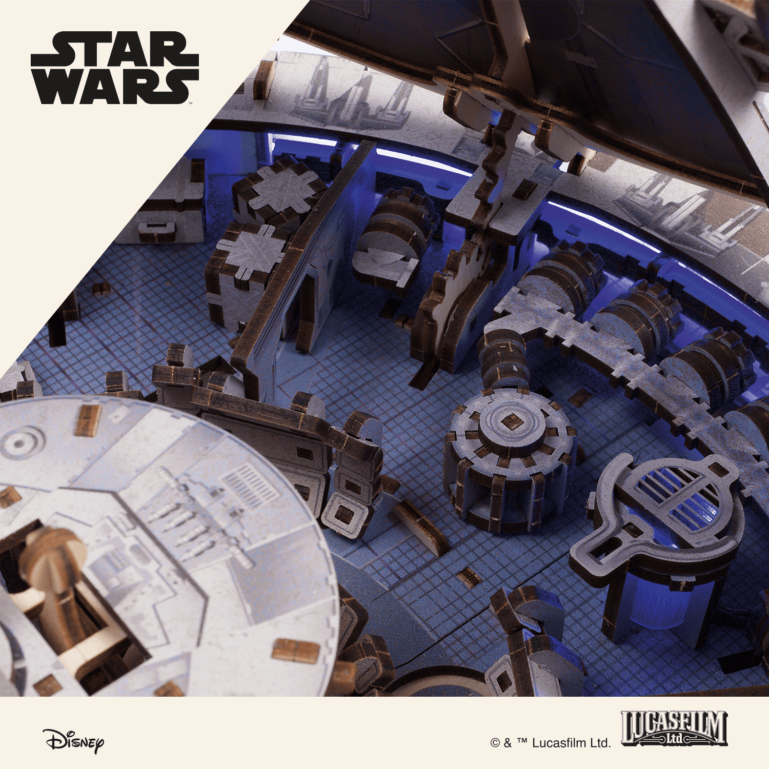 Star Wars® - Millennium Falcon Mechanisches Holzpuzzle Ugears