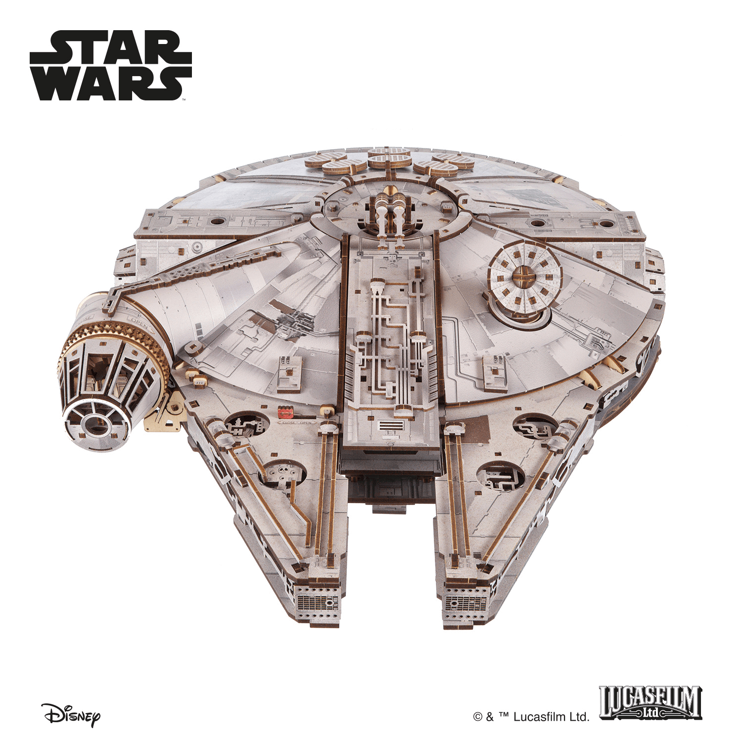 Star Wars® - Millennium Falcon Mechanisches Holzpuzzle Ugears