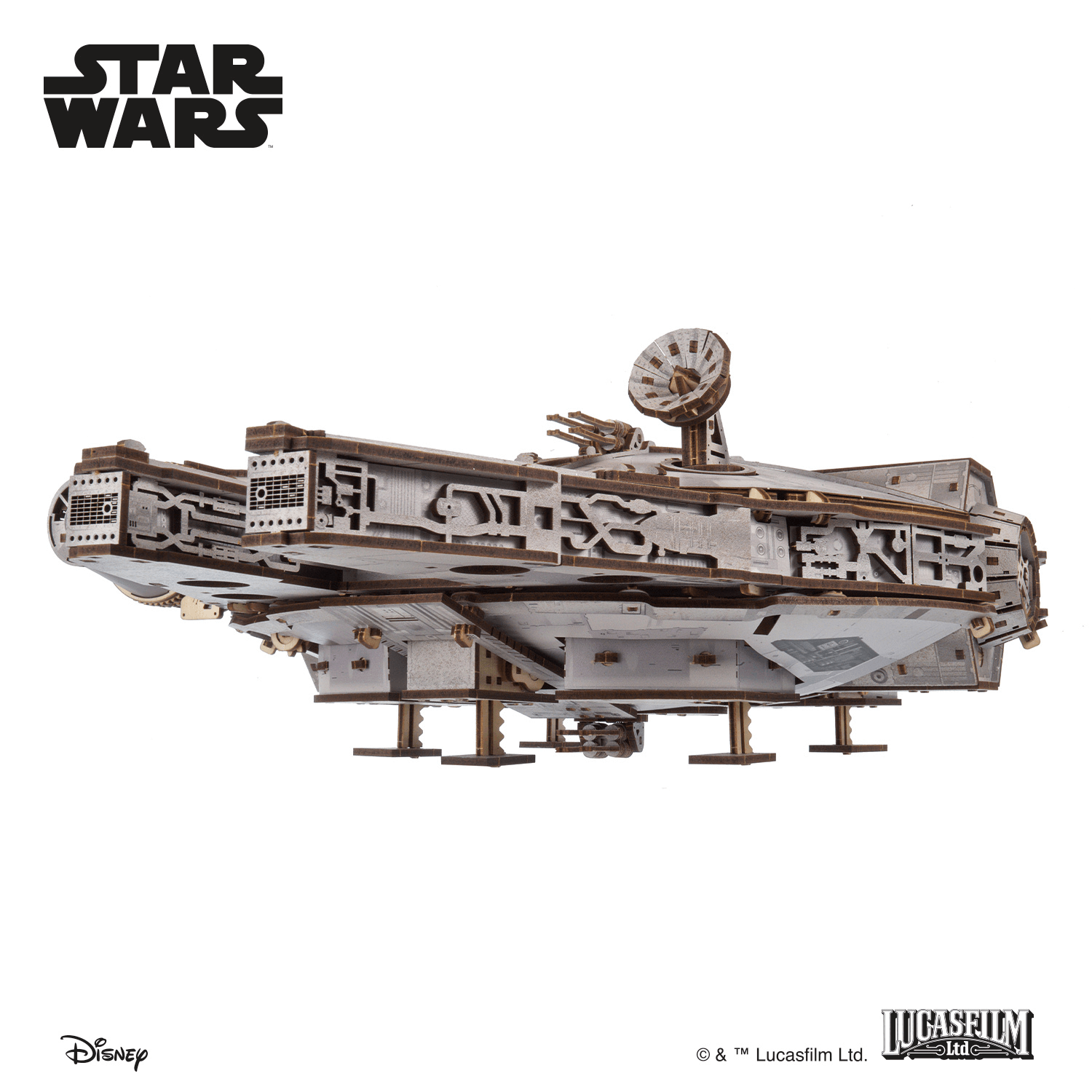Star Wars® - Millennium Falcon Mechanisches Holzpuzzle Ugears