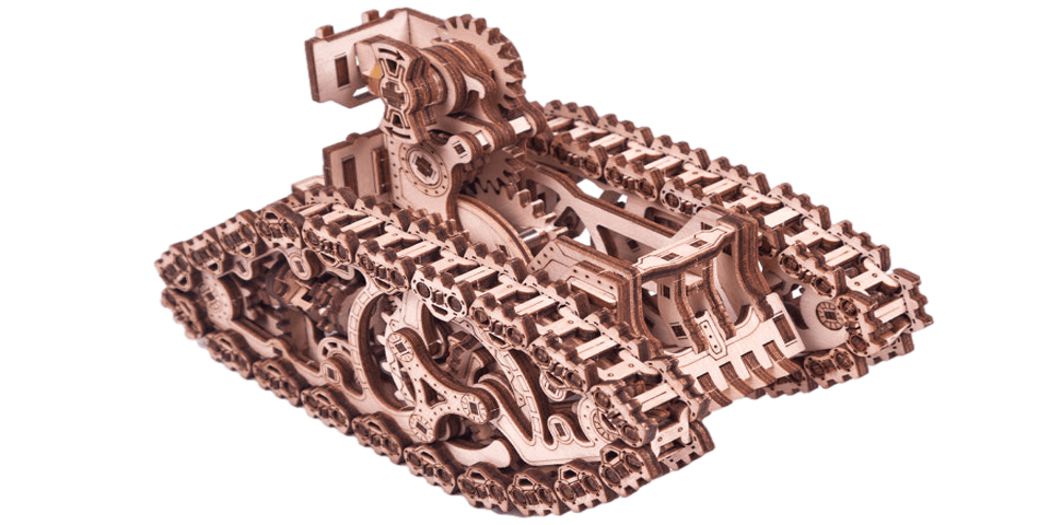 Stoomtank-Mechanische houten puzzel-Houttruc-