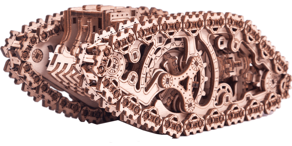 Stoomtank-Mechanische houten puzzel-Houttruc-