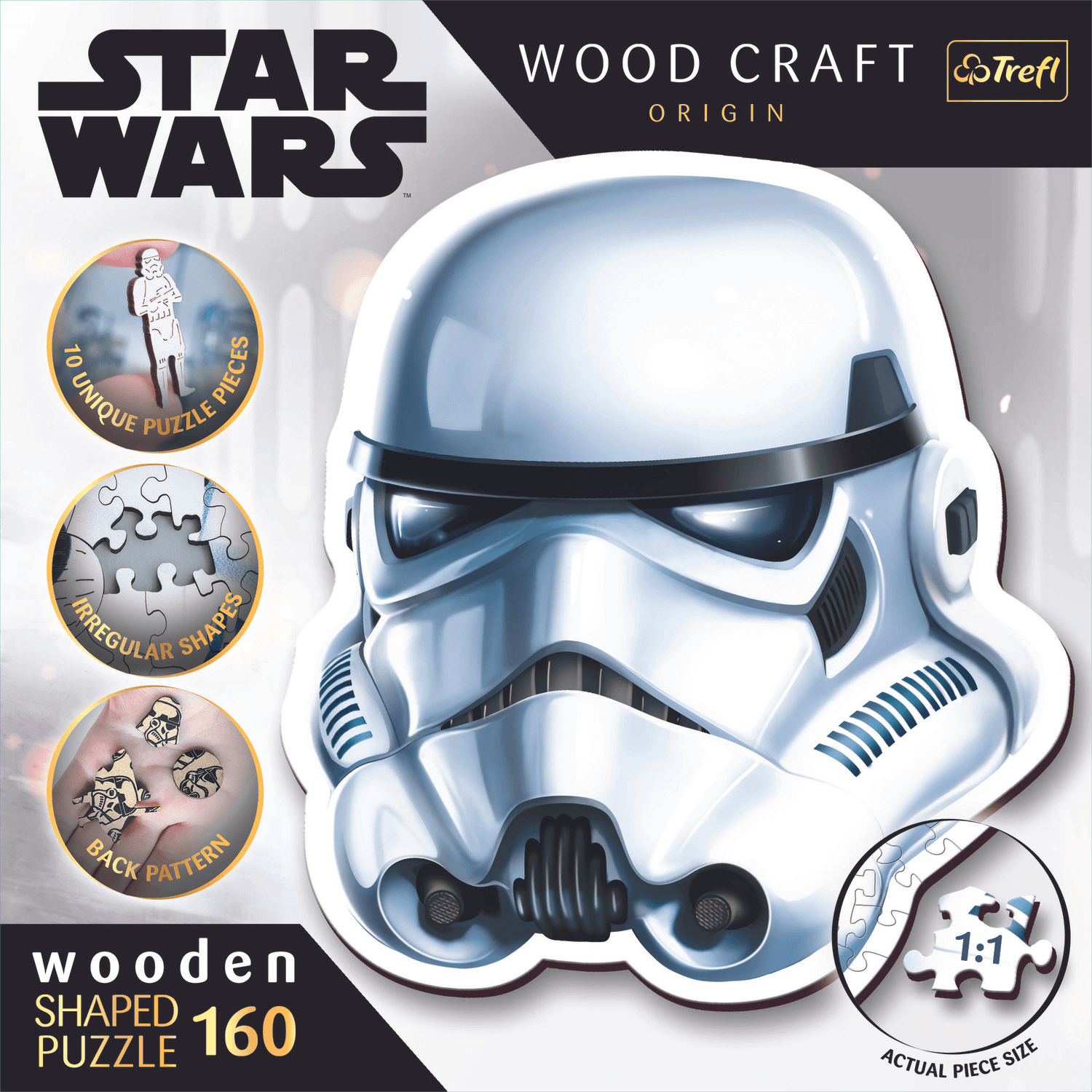 Star Wars - Stormtrooper Helm | Houten Puzzel 160-Houten Puzzel-TREFL--