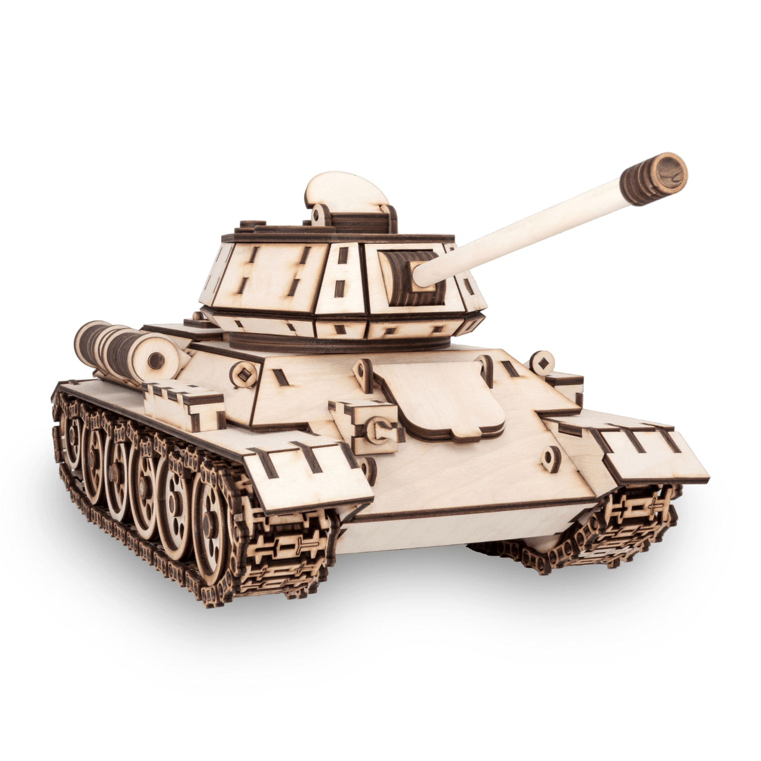 TANK T-34 | Panzer-Mechanisches Holzpuzzle-Eco-Wood-Art--