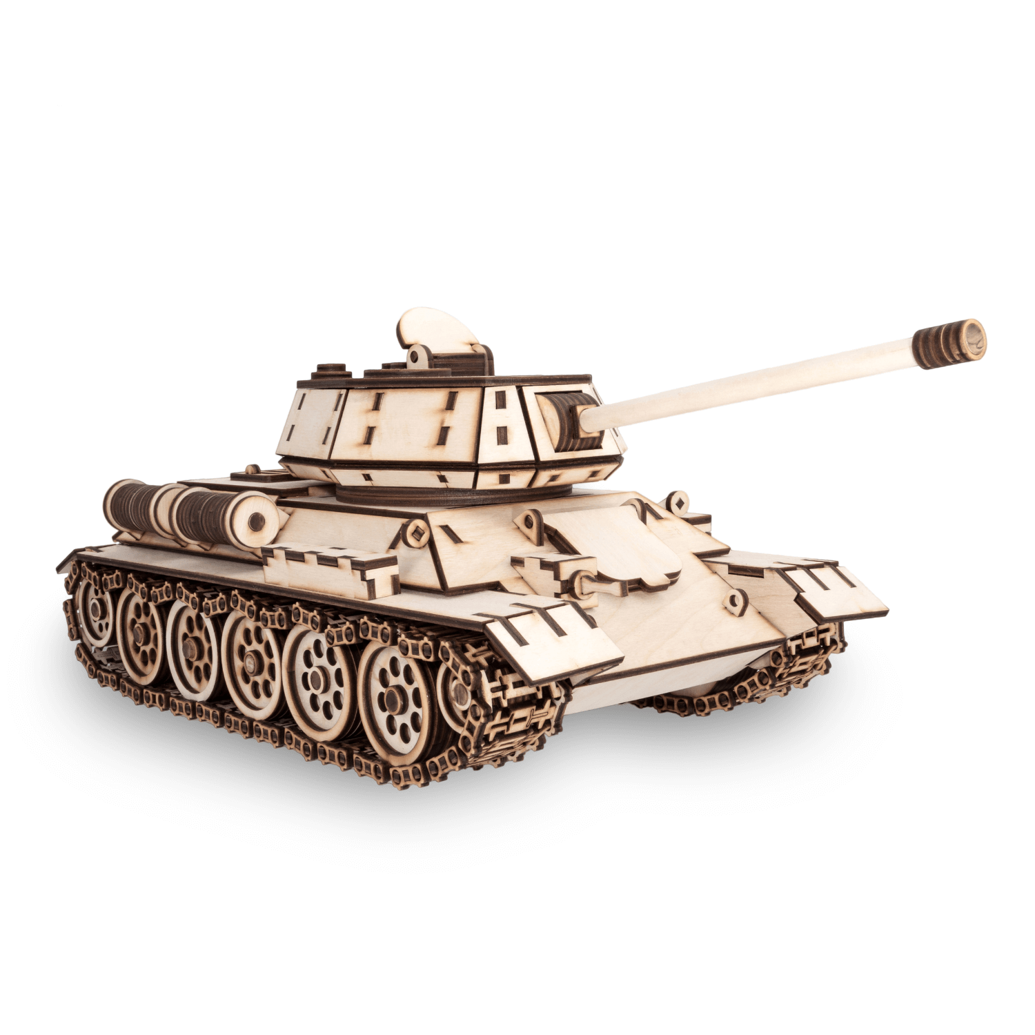 TANK T-34 | Panzer-Mechanisches Holzpuzzle-Eco-Wood-Art--