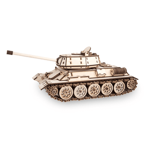 TANK T-34 | Panzer-Mechanisches Holzpuzzle-Eco-Wood-Art--