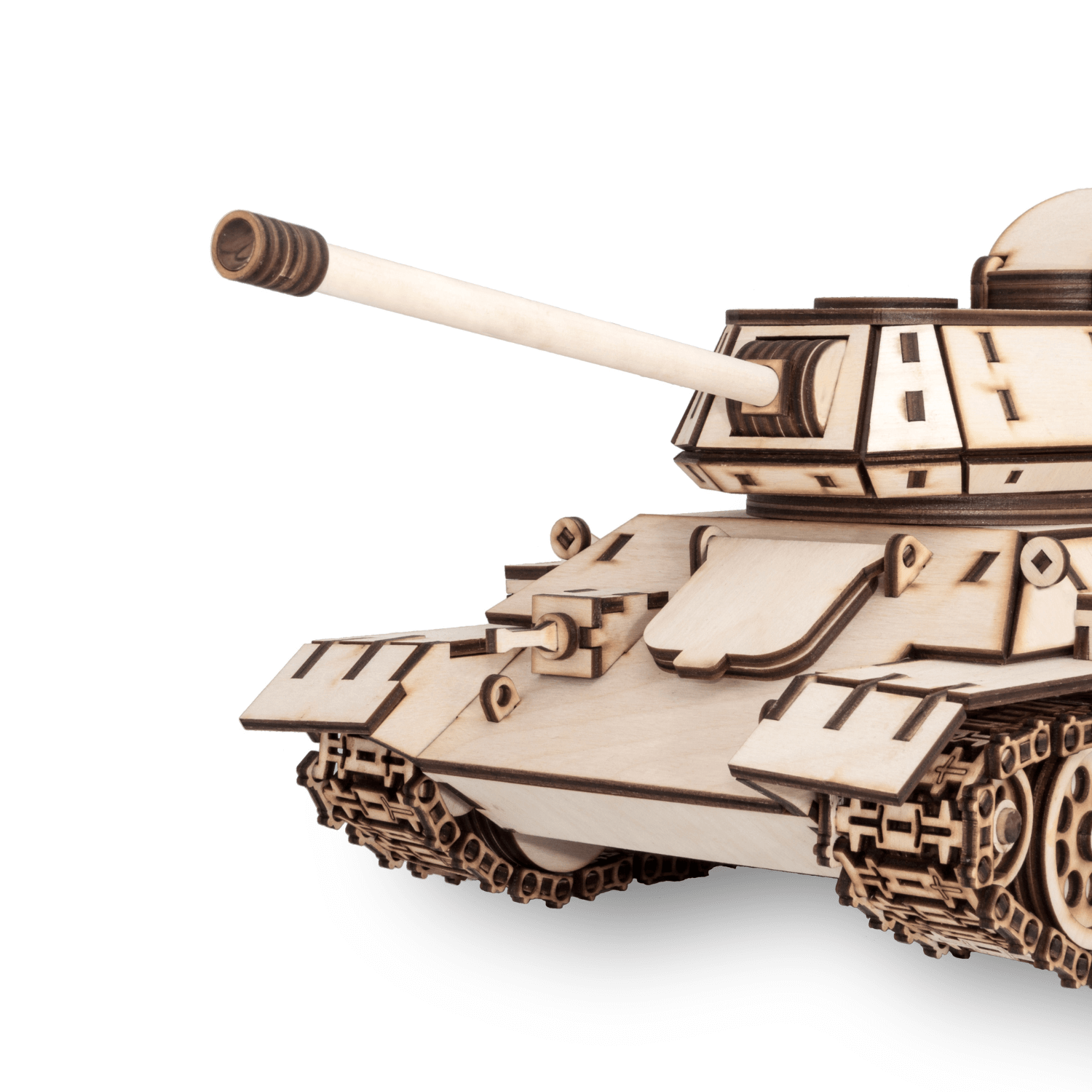 TANK T-34 | Panzer-Mechanisches Holzpuzzle-Eco-Wood-Art--