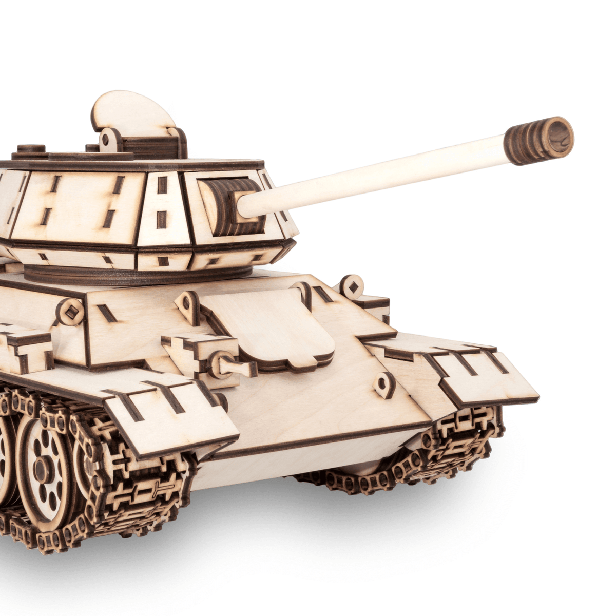 3D Holzpuzzle T-34 Panzer für Kinder & Erwachsene | Mechanisch