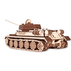 TANK T-34-85 | Puzzle mécanique de chars en bois-Eco-Wood-Art--