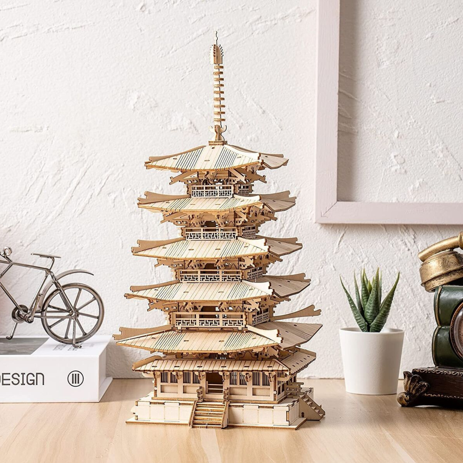 Five-storied Pagoda-Mechanical Wooden Puzzle-Robotime--