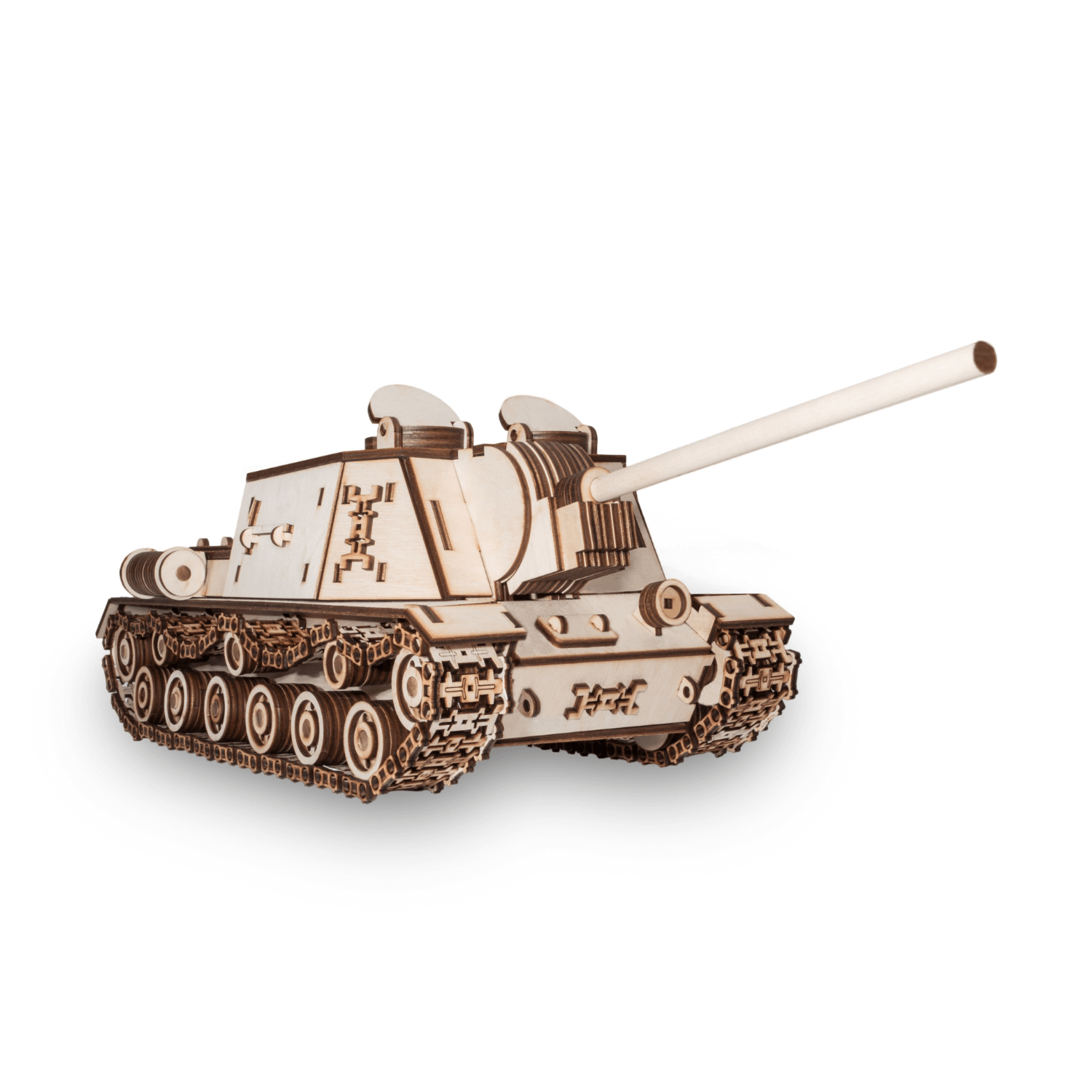 TANK ISU-152 | Panzer-Mechanisches Holzpuzzle-Eco-Wood-Art--