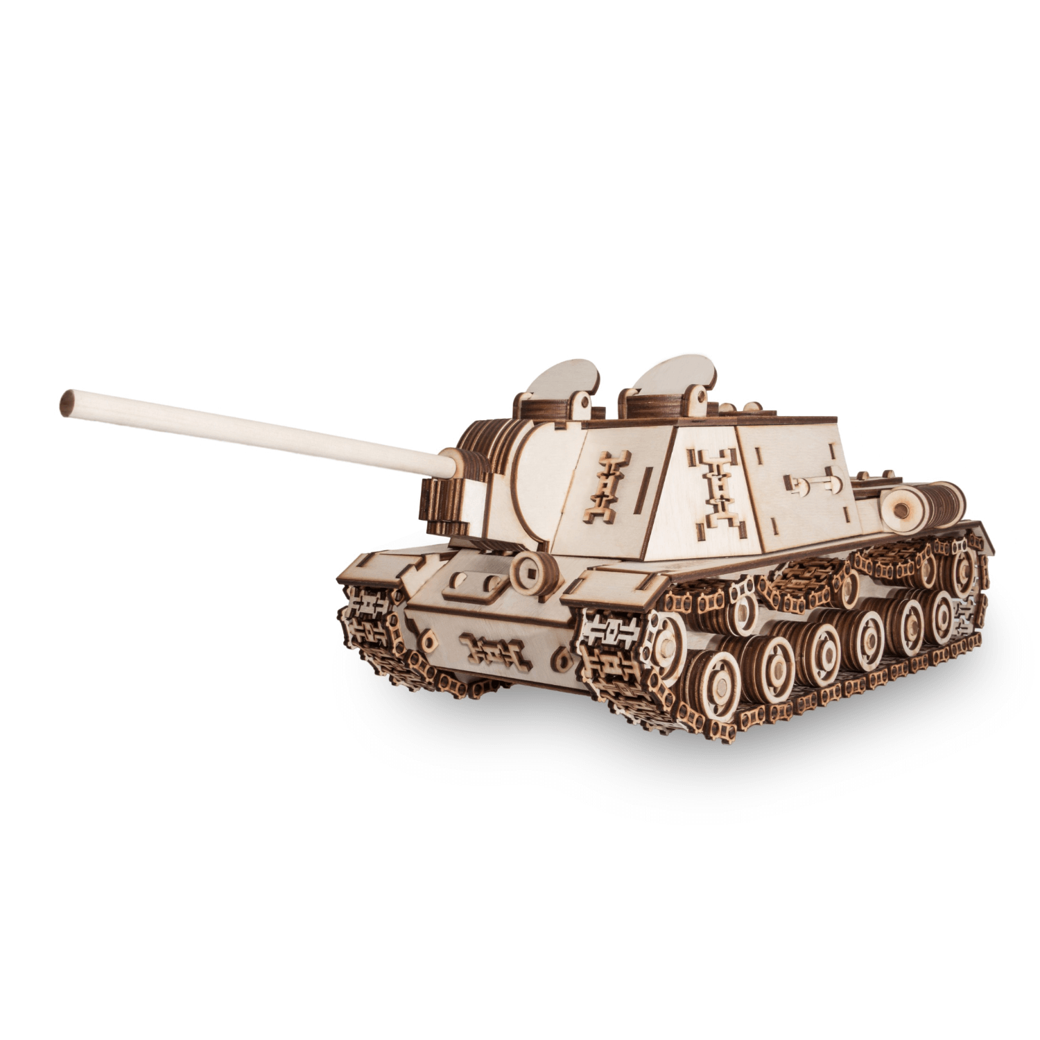 TANK ISU-152 | Tank Mechanical Wooden Puzzle-Eco-Wood-Art--