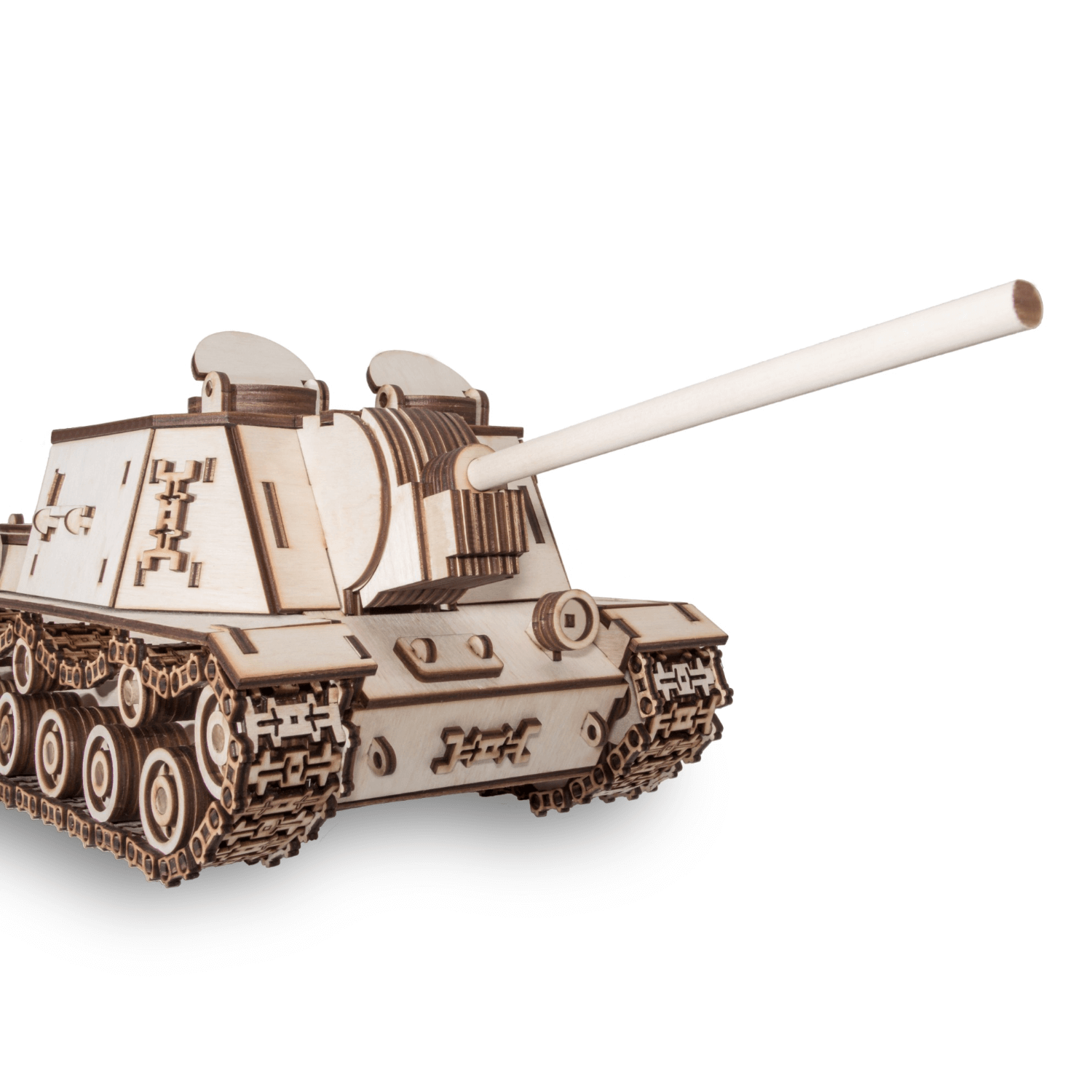 TANK ISU-152 | Tank Mechanical Wooden Puzzle-Eco-Wood-Art--