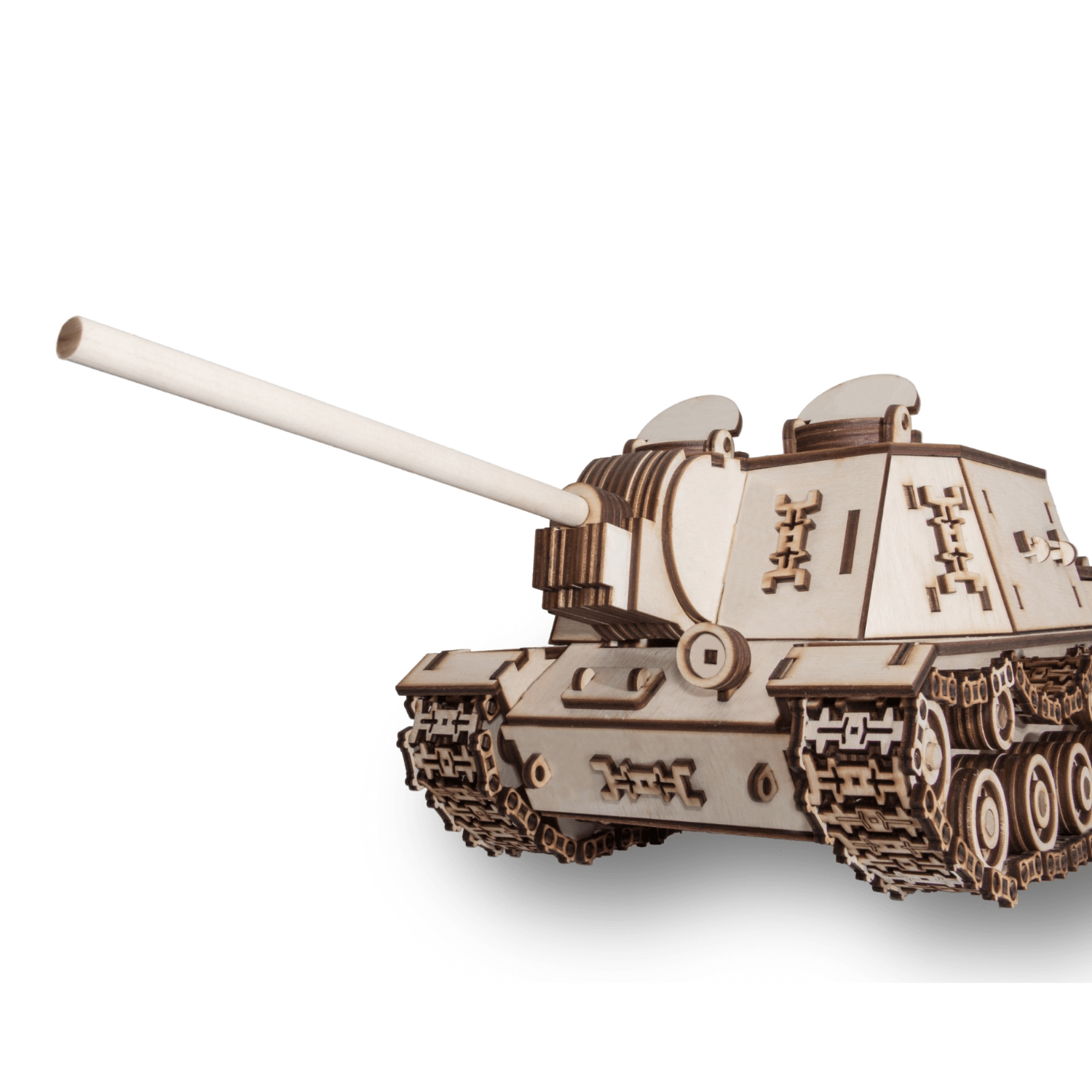 TANK ISU-152 | Panzer-Mechanisches Holzpuzzle-Eco-Wood-Art--