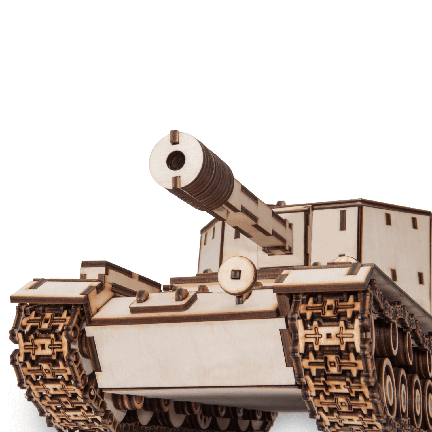 TANK SAU-212 | Panzer-Mechanisches Holzpuzzle-Eco-Wood-Art--