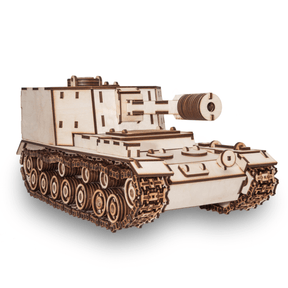 TANK SAU-212 | Panzer-Mechanisches Holzpuzzle-Eco-Wood-Art--
