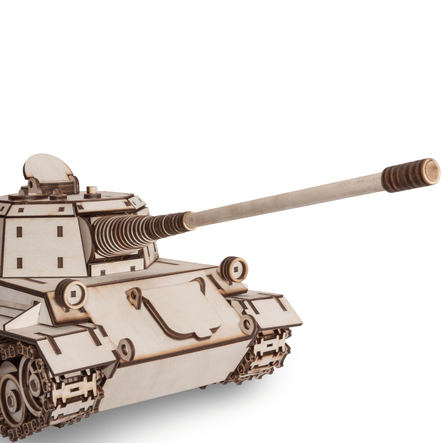 Tank Lowe | Panzer-Mechanisches Holzpuzzle-Eco-Wood-Art--