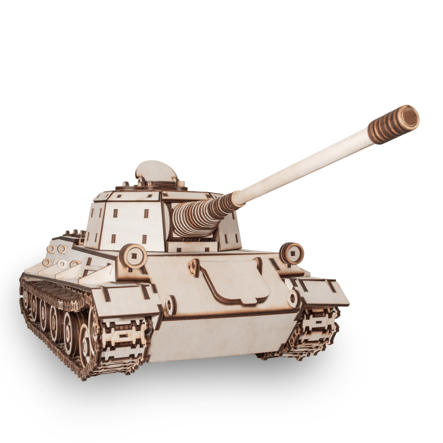 Tank Lowe | Puzzle mécanique de chars en bois-Eco-Wood-Art--