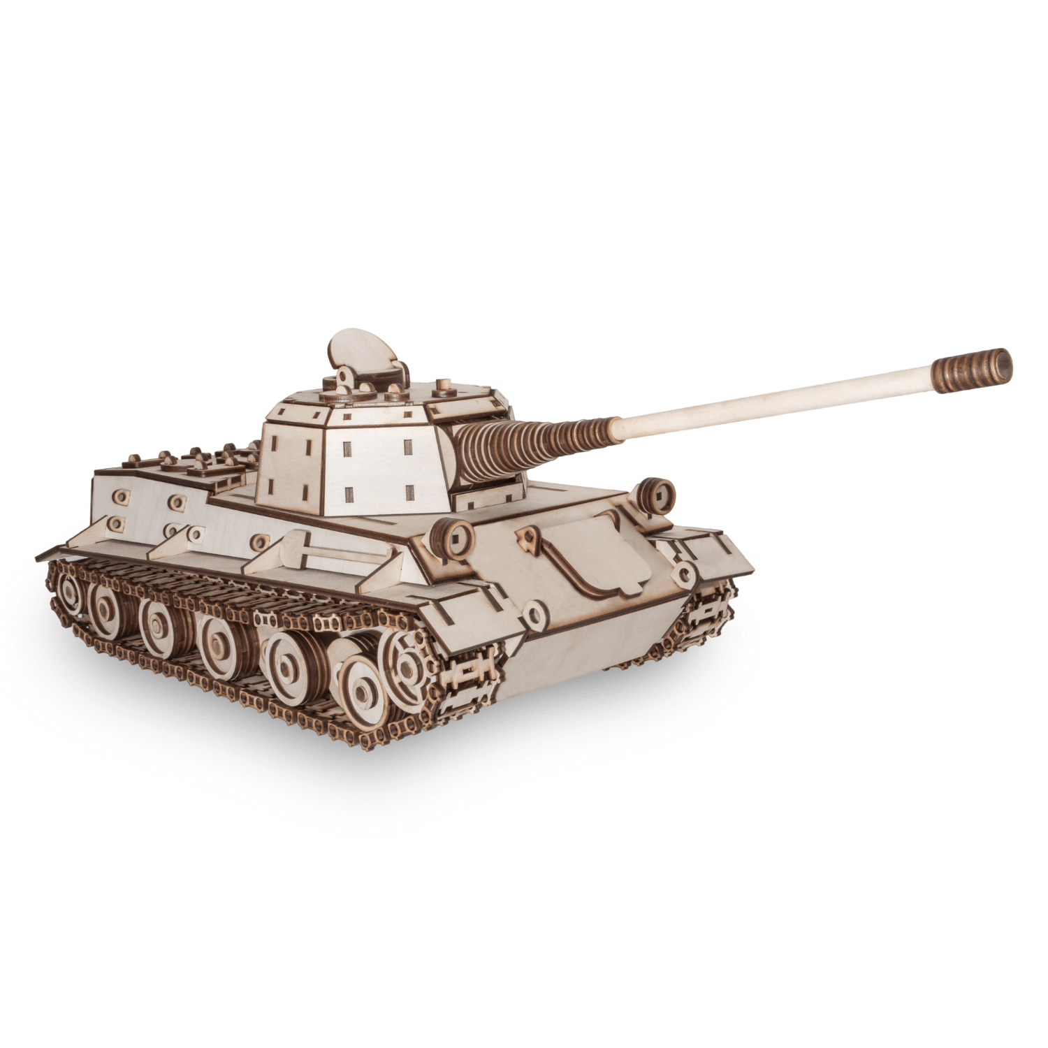 Tank Lowe | Panzer-Mechanisches Holzpuzzle-Eco-Wood-Art--