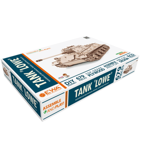 Tank Lowe | Puzzle mécanique de chars en bois-Eco-Wood-Art--