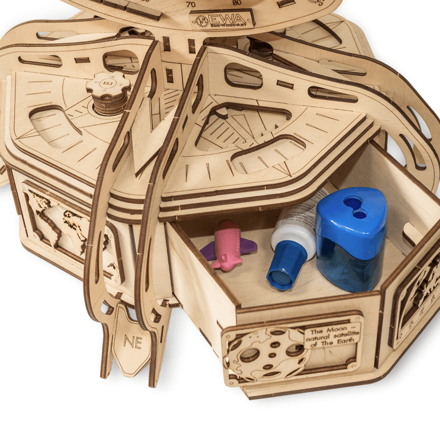 The Globe | The Globe Mechanical Wooden Puzzle Eco-Wood Art--