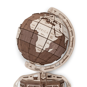 The Globe | Le globe-puzzle mécanique en bois-Eco-Wood-Art--