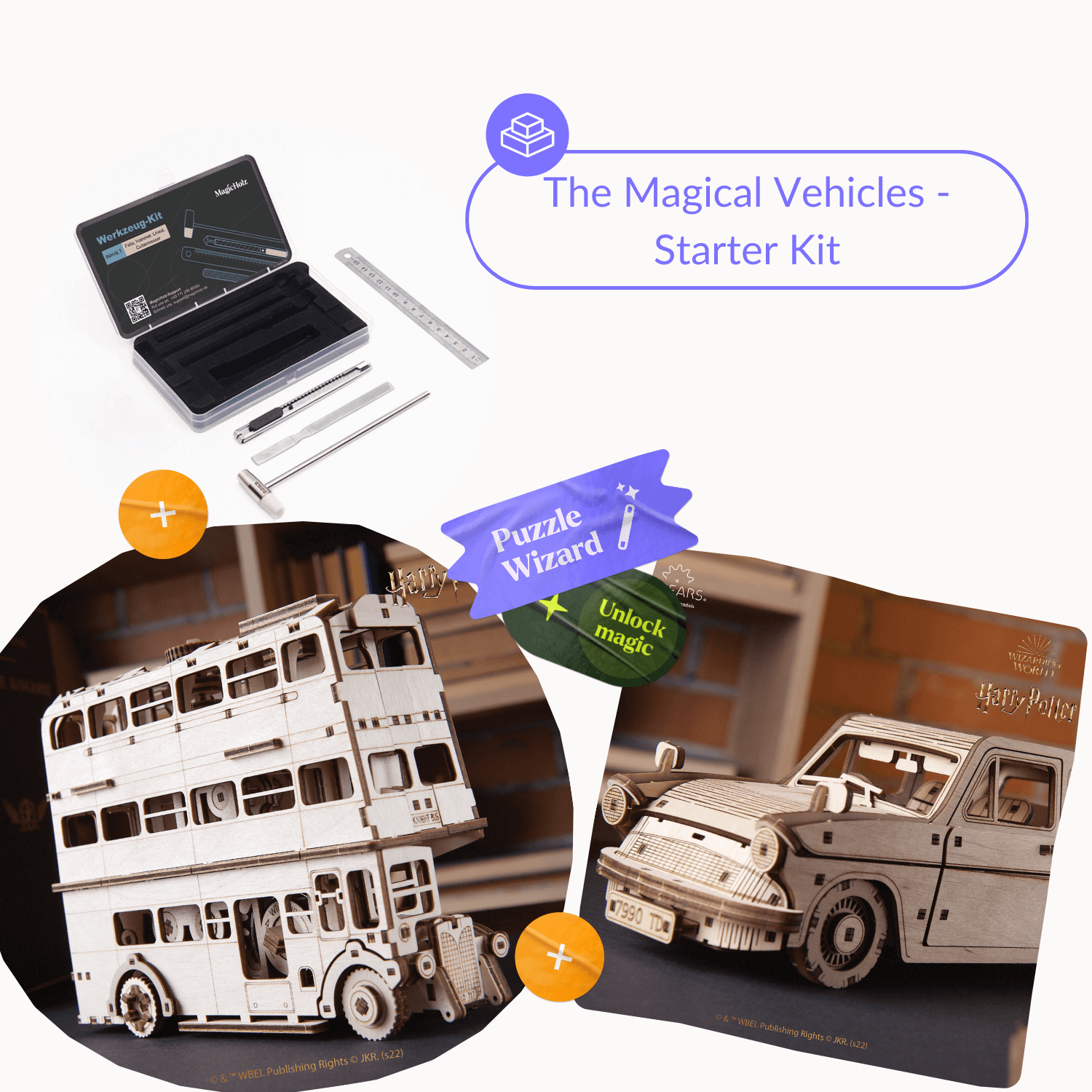 The Magical Vehicles Mechanisches Holzpuzzle MagicHolz