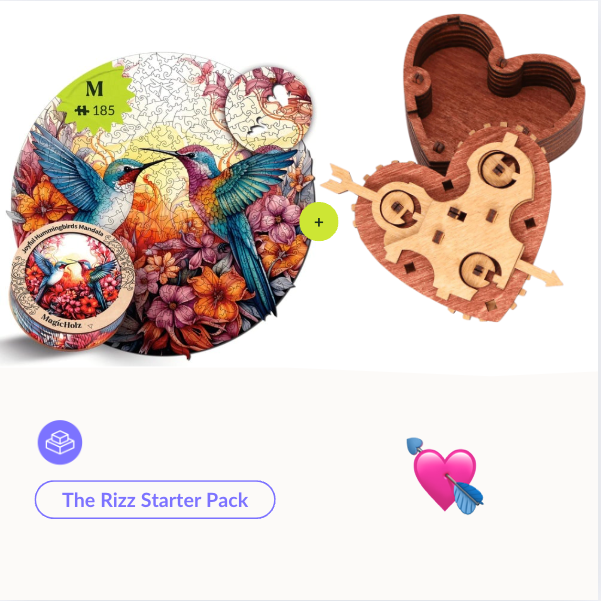 The Rizz Starter Pack 🫶 l For your Love Interest-Holzpuzzle-MagicHolz--