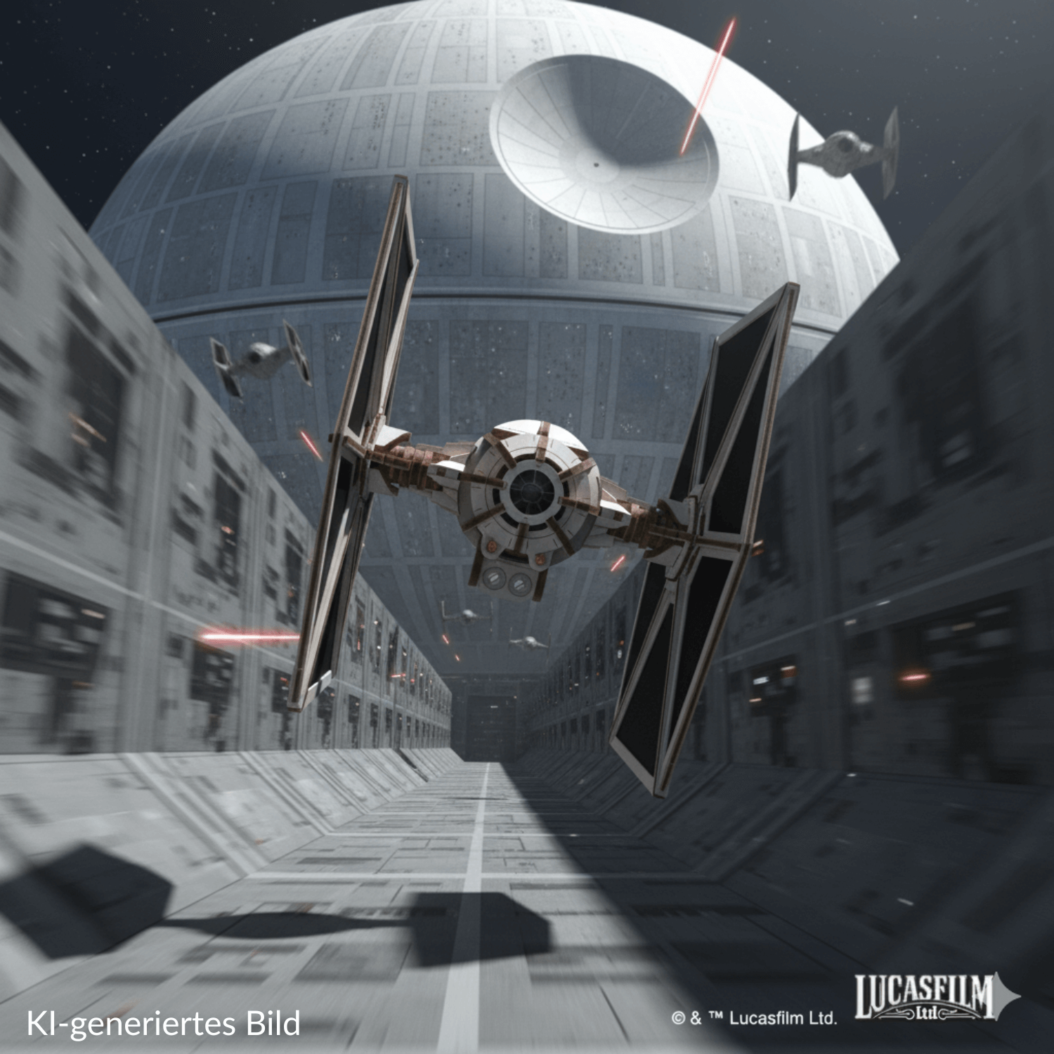 TIE Fighter™ Mechanisches Holzpuzzle Ugears TIE Fighter™
