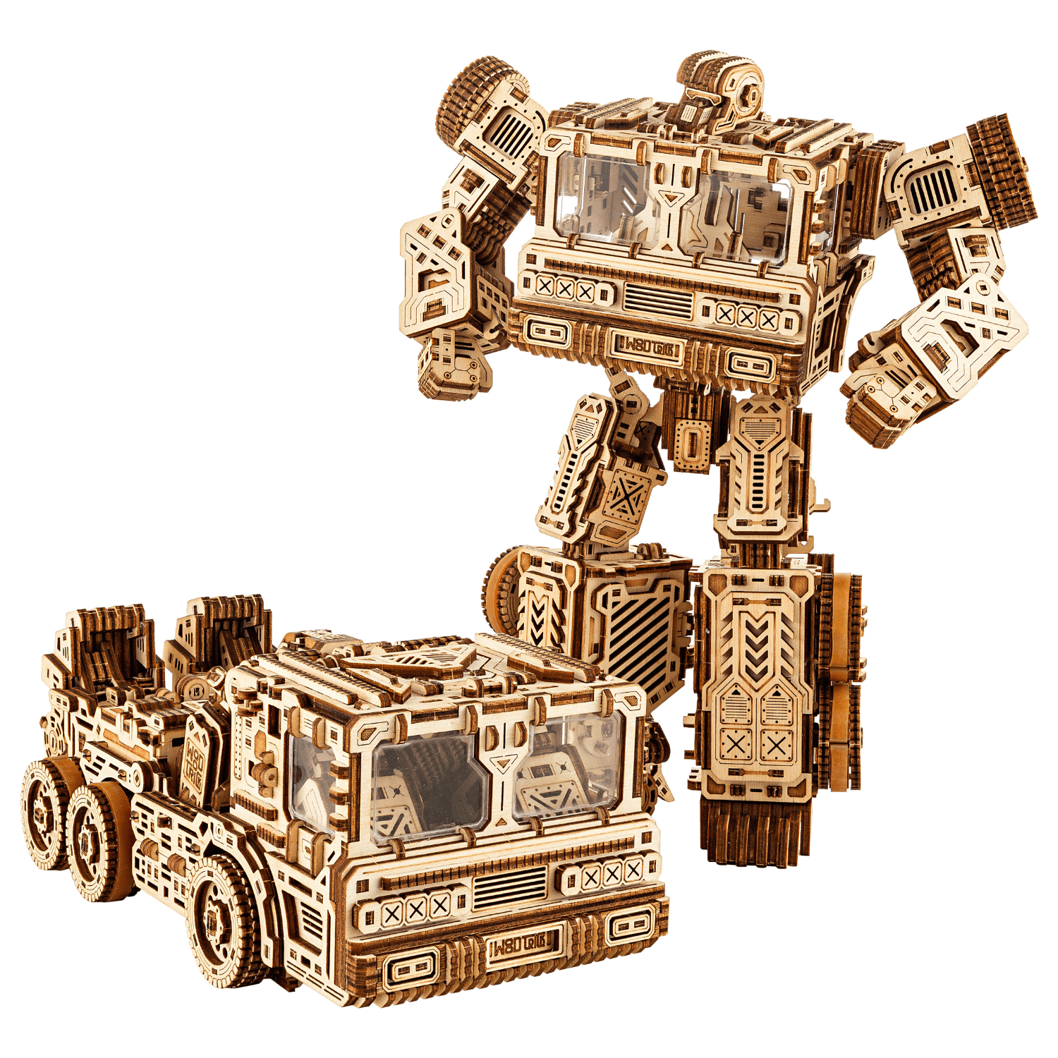 Timbertron Ultima l Transformer-Mechanical Wooden Puzzle-WoodTrick--