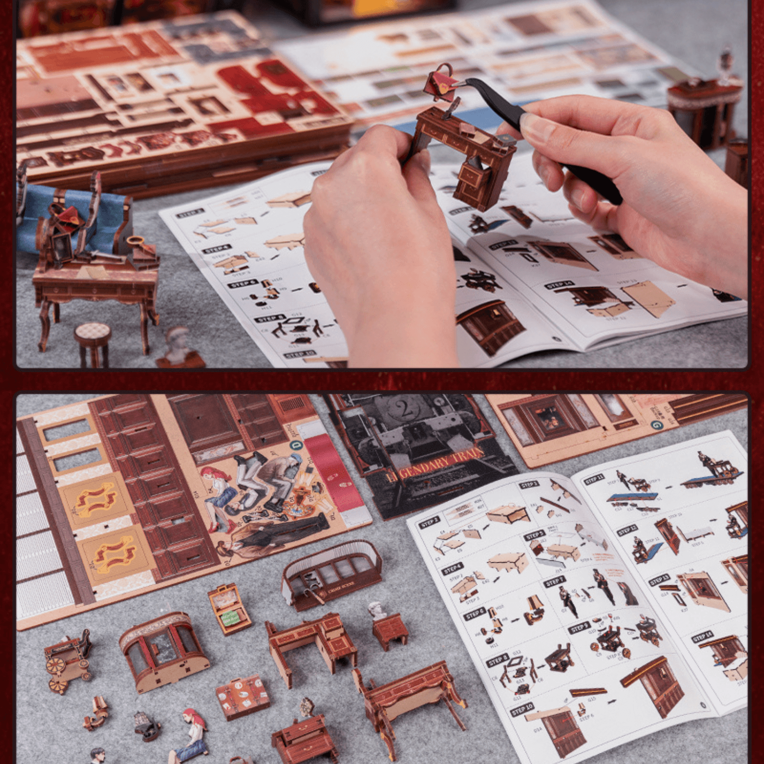Train Mystery | Book Nook Diorama Cutebee
