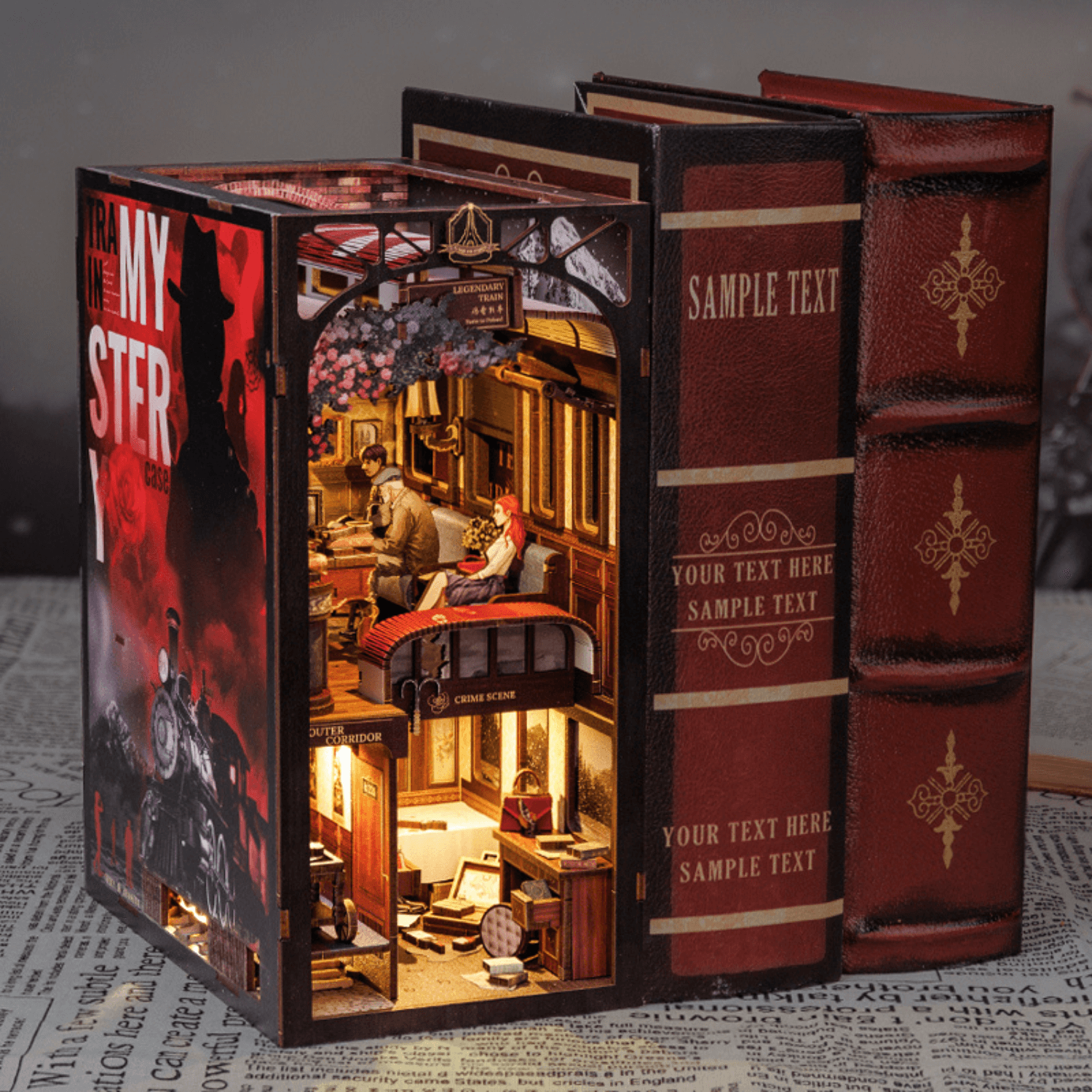 Train Mystery | Book Nook Diorama Cutebee