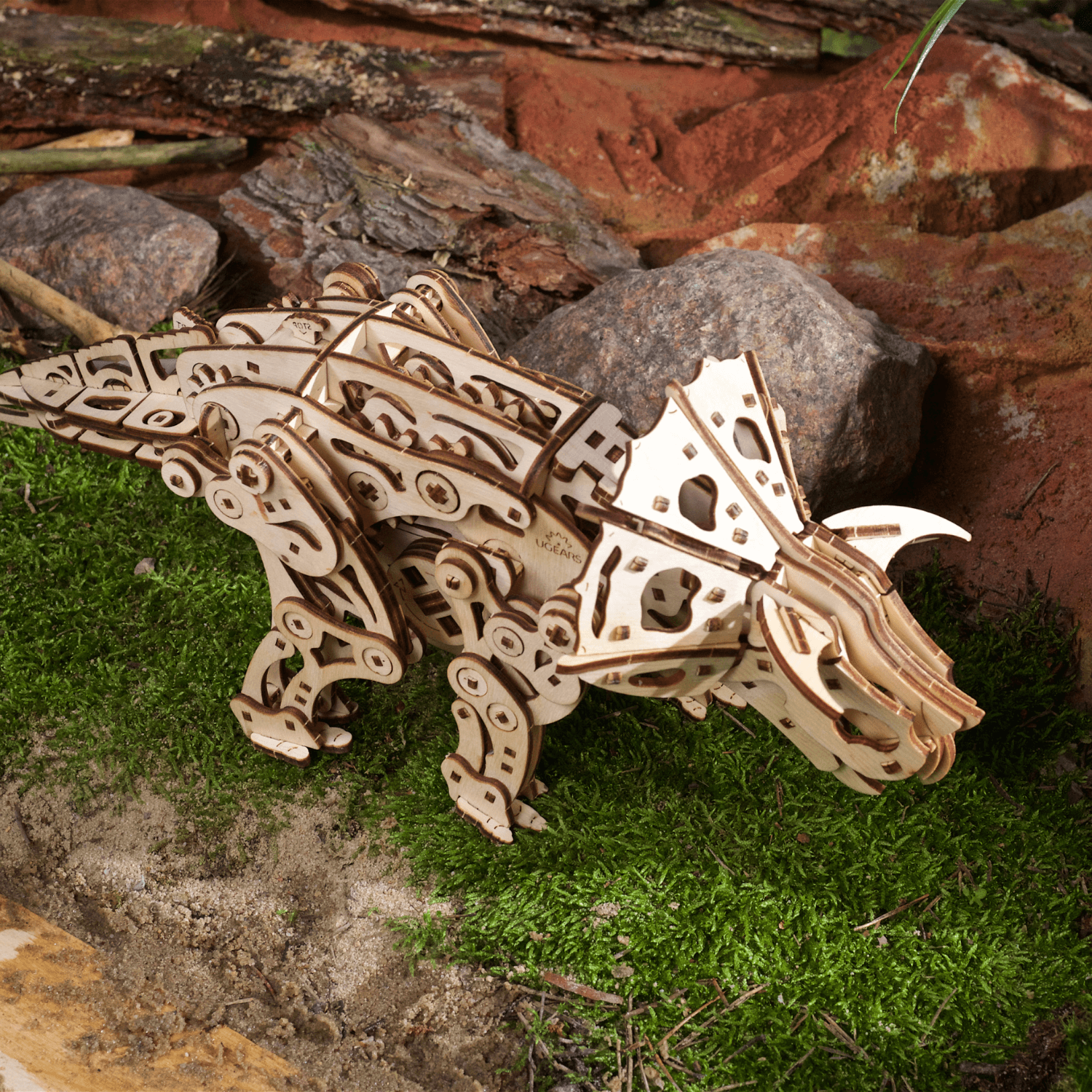 Triceratops-3D Puzzle-Ugears--