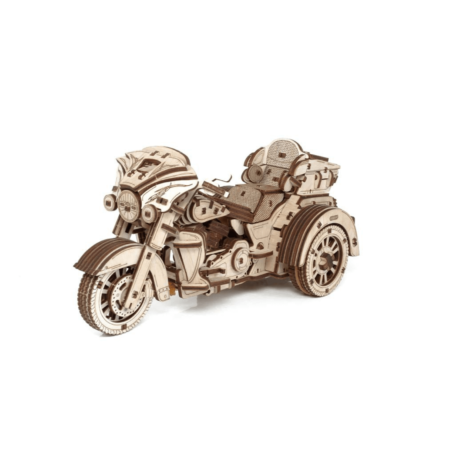 Trike-Puzzle mécanique en bois-Eco-Wood-Art--