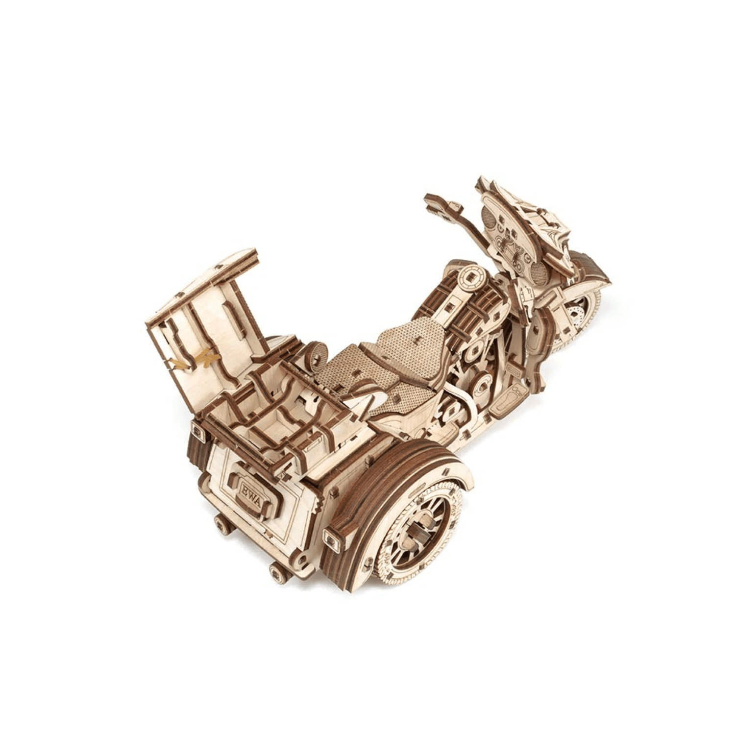 Trike-Puzzle mécanique en bois-Eco-Wood-Art--