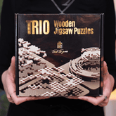 Trio-Holzpuzzle | Escape Room Spiel-Escape Room Spiel-Escape Welt--
