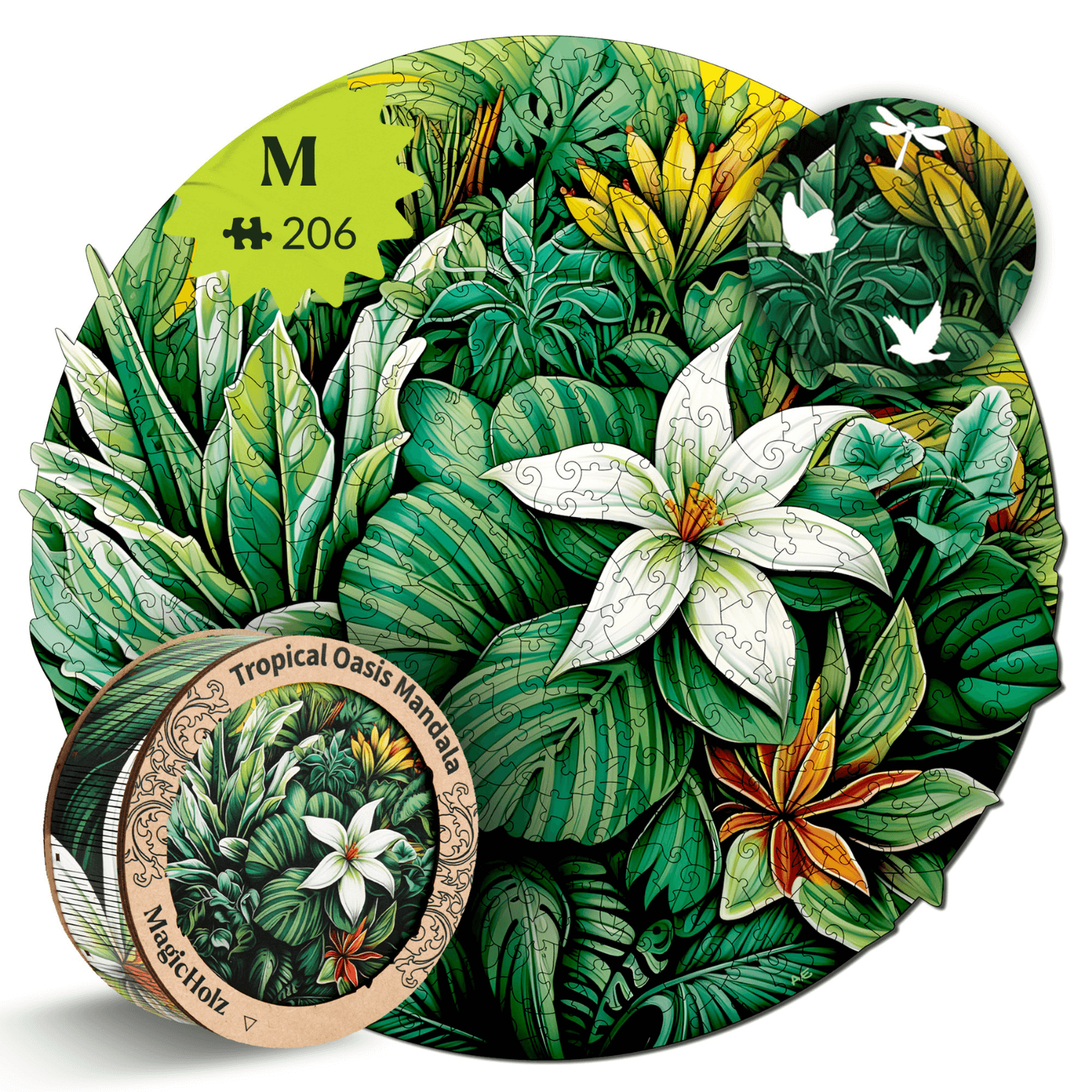 MagicHolzHouten puzzel Tropical Oasis | Mandala- -TropicalOasisM-98925395929