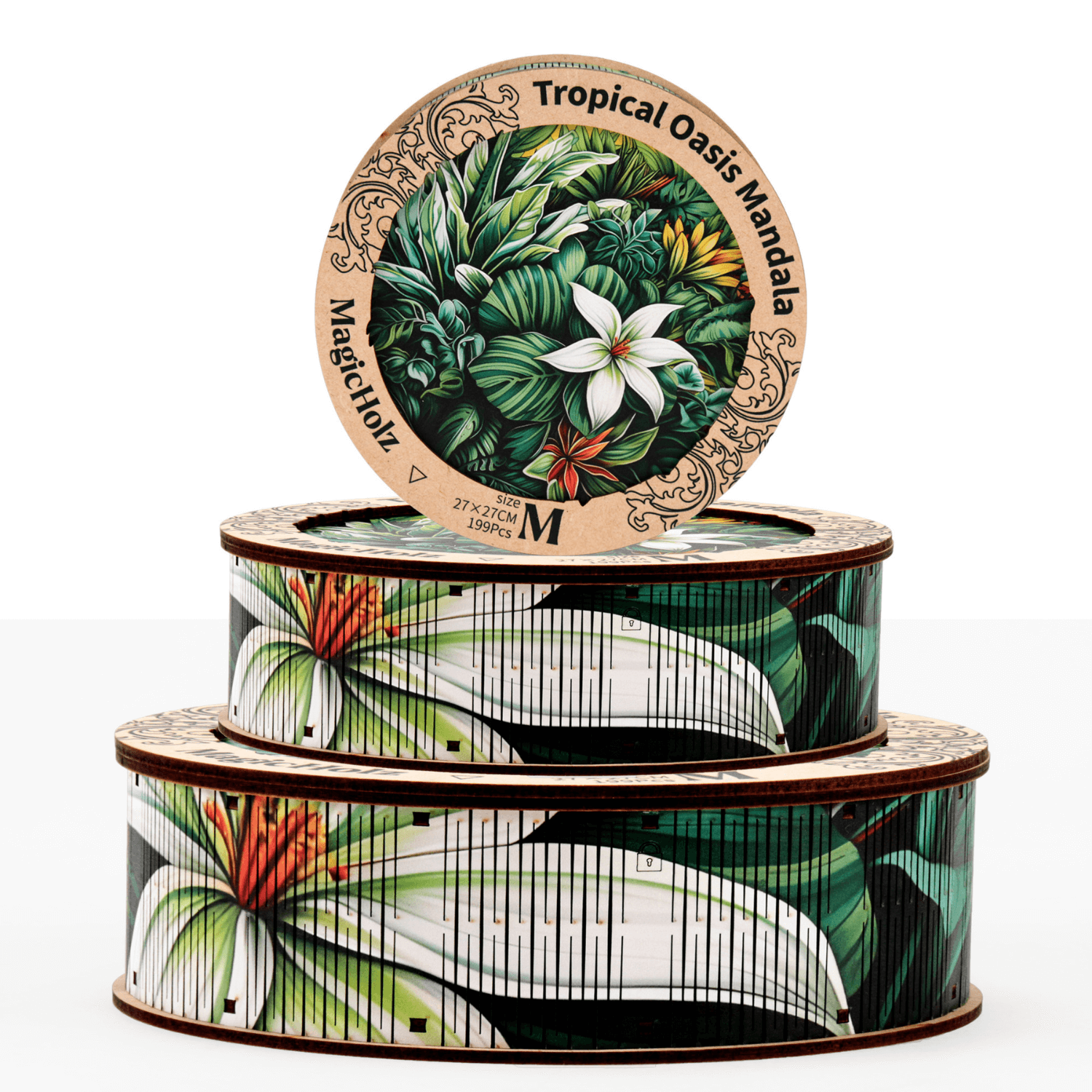 Tropical oasis | Mandala wooden puzzle-MagicHolz--