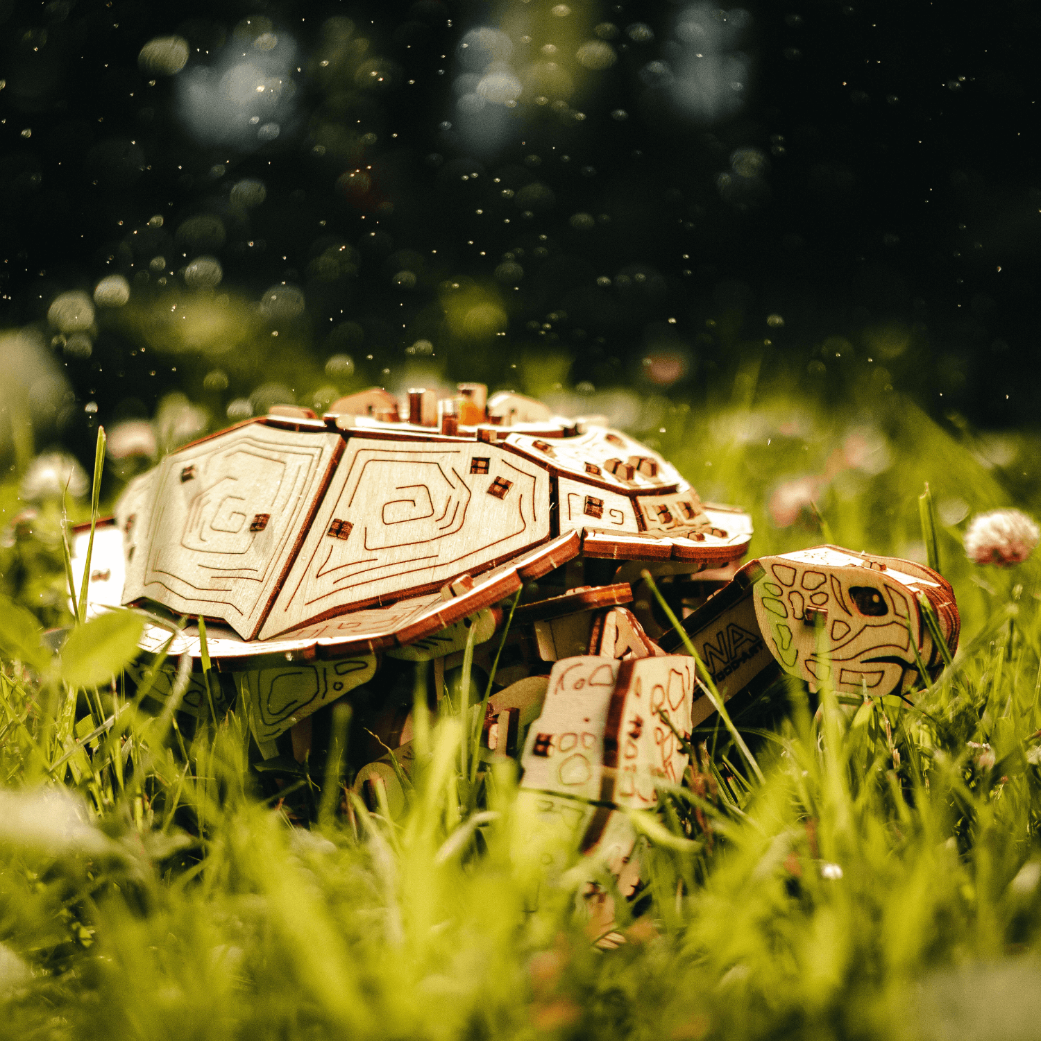 Mechanical Turtle | Turtle-Mechanical Wooden Puzzle-Eco-Wood-Art--