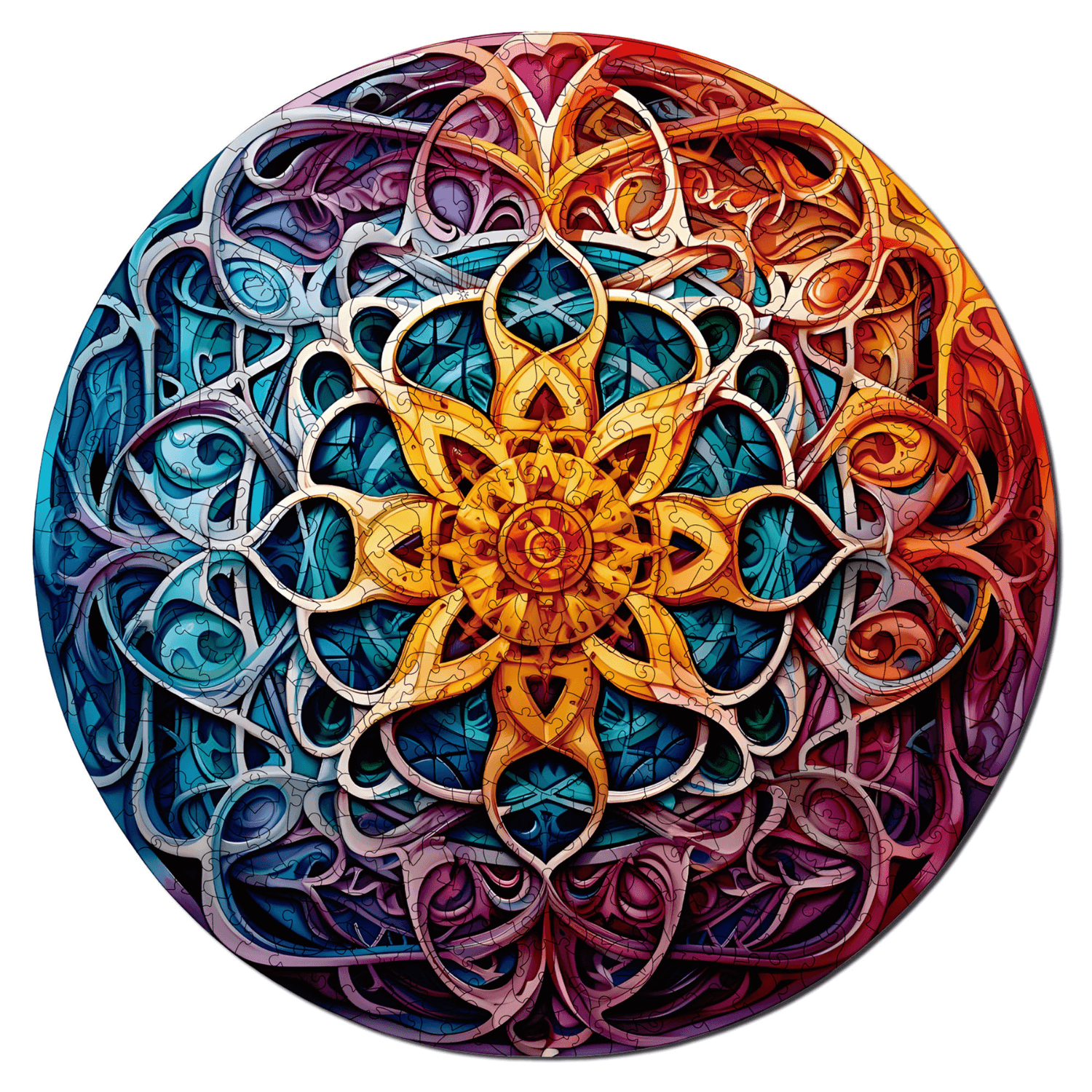 Infinite Wealth | Mandala Wooden Puzzle-MagicHolz--