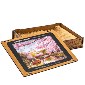 Puzzle de Bois de cerisier en fleurs-Unidragon--